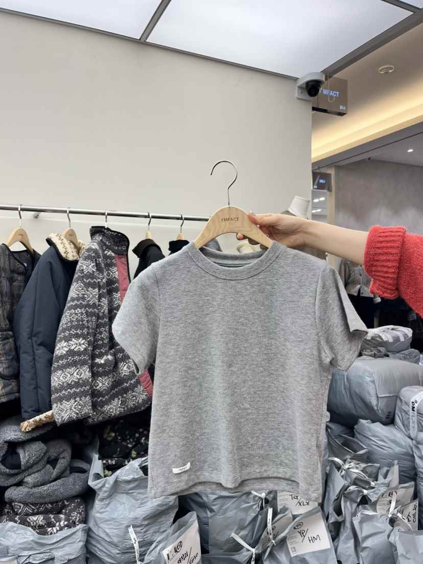 I MFACT韓國直郵㊣女士新款職業時尚真品休閑25秋冬T恤羊毛棉I MFACTT恤