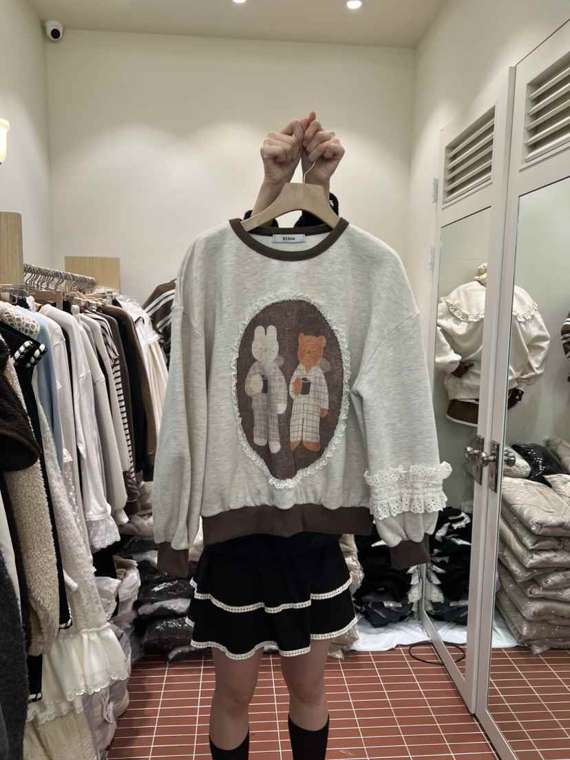 BE&amp;BE韓國代購㊣女士新品真品時尚25秋冬人氣職業衛衣BE&be衛衣