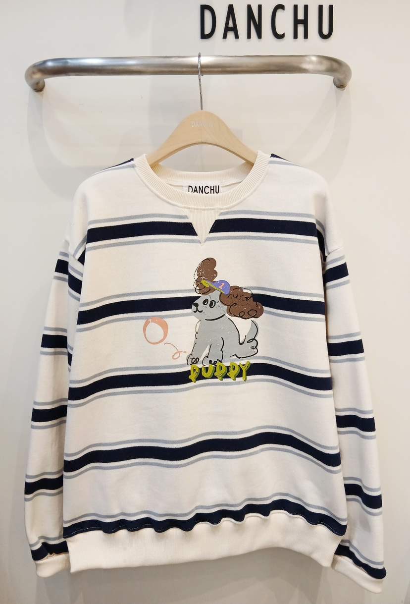 DANCHU韓國代購㊣女裝新品休閑熱賣真品時尚人氣25秋冬衛衣加絨DANCHU衛衣