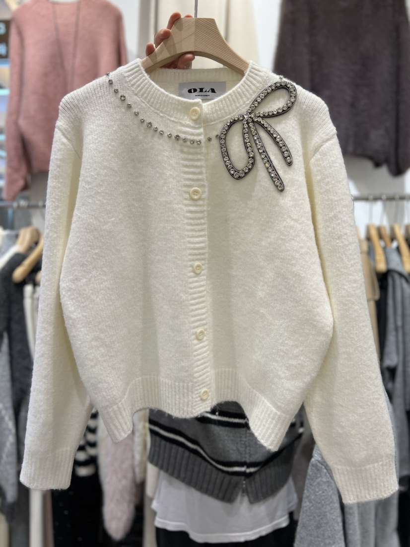 OLA韓國直郵㊣女裝新品時尚人氣25秋冬休閑真品推薦職業針織衫mellor/OLA針織衫