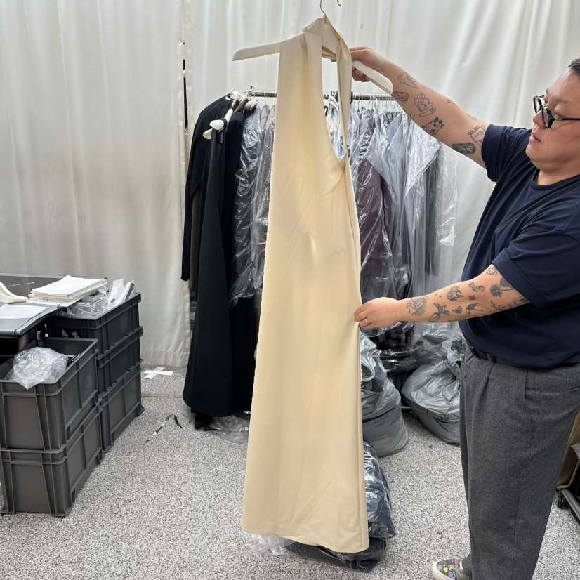 ONEBYTWO東大門㊣實拍女士新品25秋冬職業真品人氣熱賣連衣裙ONE BY TWO連衣裙