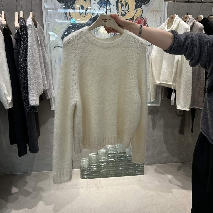 LAMAGIEPIE韓國代購㊣女裝新款25秋冬人氣時尚推薦熱賣針織衫LAMAGIE GREY針織衫