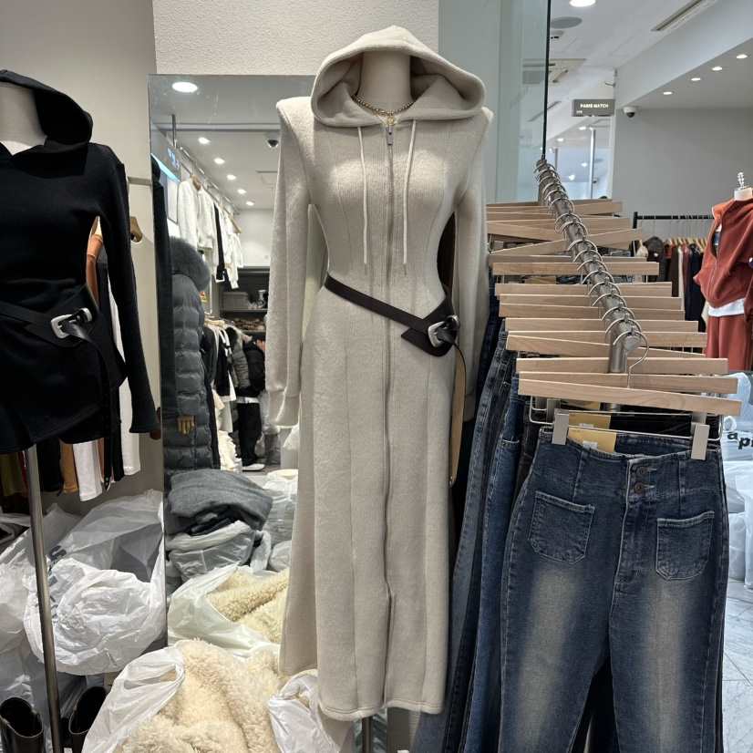 MAGNOLIA36-L韓國直郵㊣女裝新款時尚推薦休閑連衣裙不含腰包MAGNOLIA36-L連衣裙