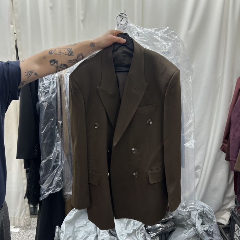 ONEBYTWO東大門㊣實拍女士新款時尚休閑推薦人氣短款大衣雙層ONE BY TWO短款大衣