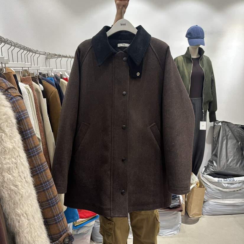 INNI東大門㊣直郵女士新款人氣時尚25秋冬職業推薦短款棉服inni短款棉服