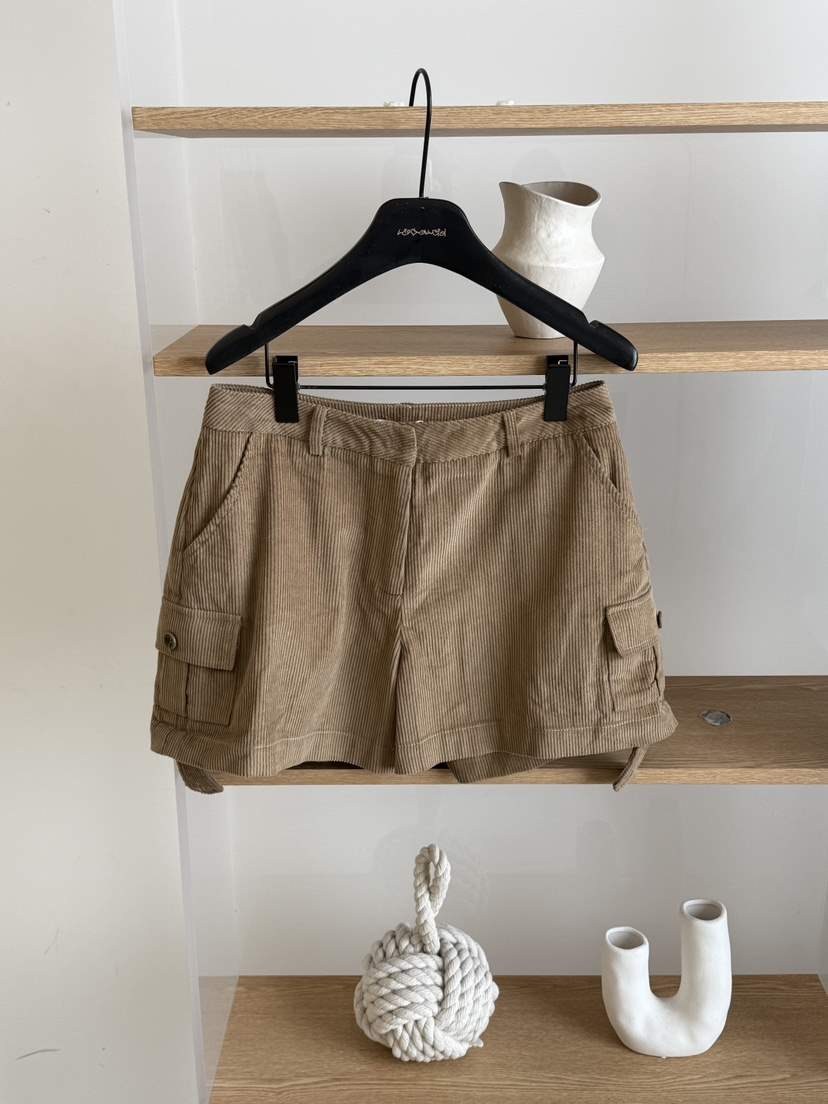 LARCENCICL韓國直郵㊣女裝新款休閑時尚25秋冬熱賣短褲燈芯絨BESo_LARCENCICL短褲