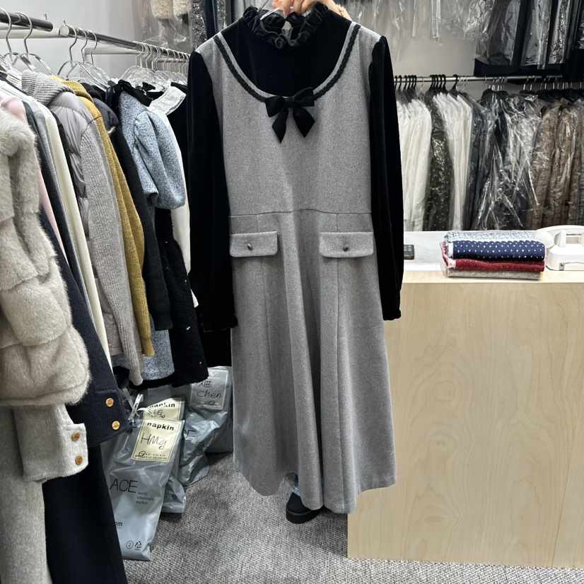 ANNA VERRY-P東大門㊣代購女士新品職業人氣25秋冬連衣裙ANNA VERRY-P連衣裙