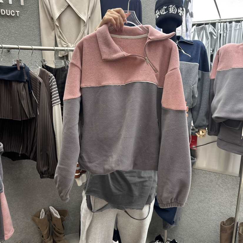 EXIT東大門㊣直郵女士新款職業休閑熱賣真品推薦時尚衛衣羊毛EXIT衛衣