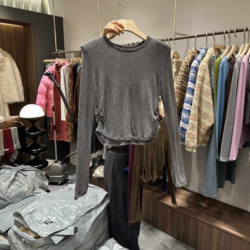 BABYTOUCH東大門㊣直郵女士新品推薦熱賣25秋冬長袖T恤羊毛絲綢BABYTOUCH長袖T恤