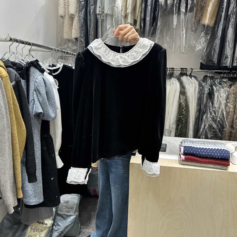 ANNA VERRY-P韓國直郵㊣女裝新品人氣時尚熱賣襯衫蕾絲衫ANNA VERRY-P襯衫/蕾絲衫