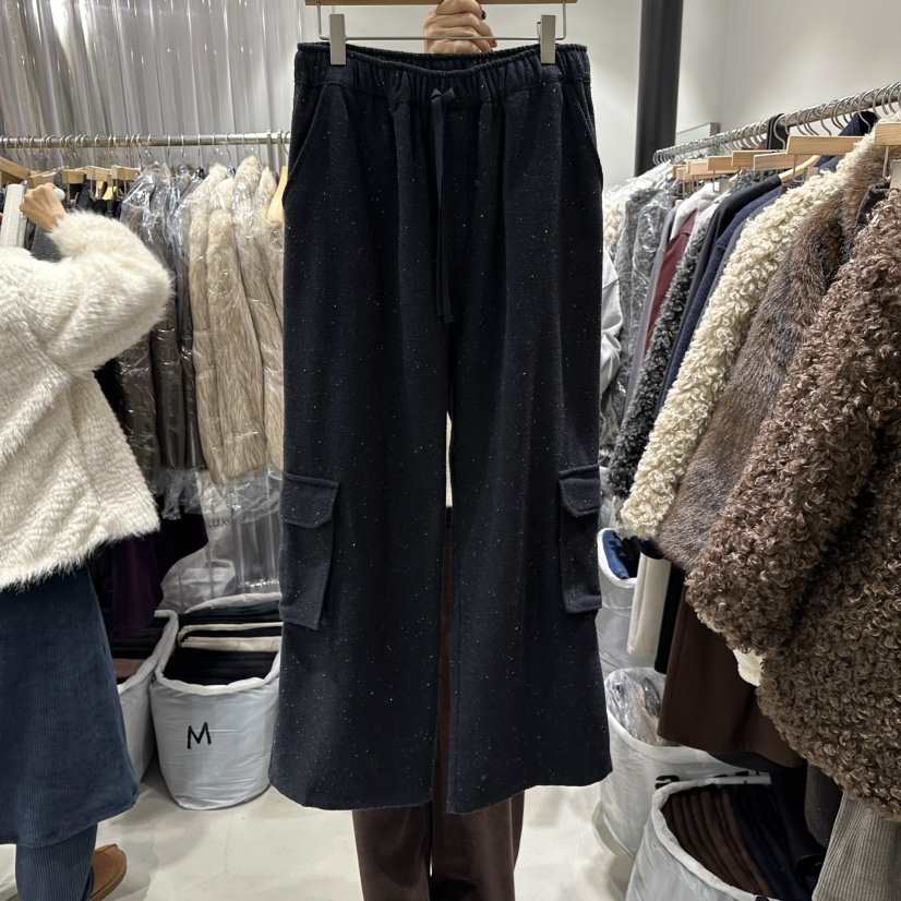 GREEK東大門㊣直郵女裝新品人氣25秋冬休閑熱賣休閑褲人字紋GREEK休閑褲