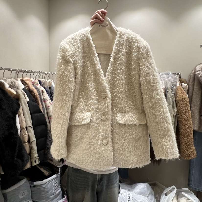 BY FLOW韓國直郵㊣女士新品熱賣職業休閑時尚推薦人氣夾克BY FLOW夾克