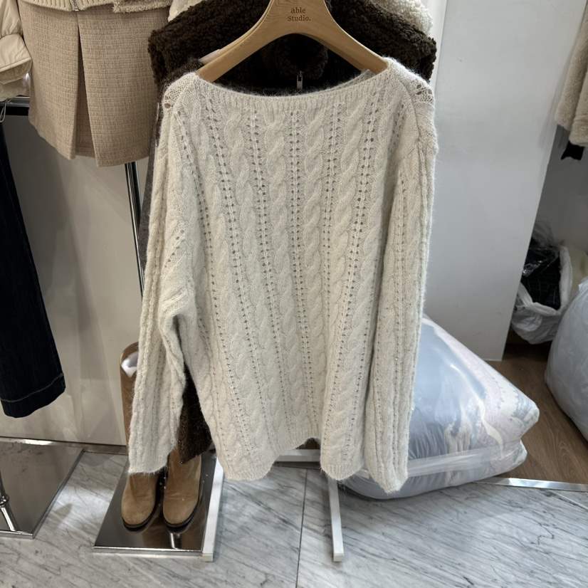 ABLESTUDIO東大門㊣代購女士新款熱賣推薦職業人氣時尚針織衫ABLESTUDIO針織衫