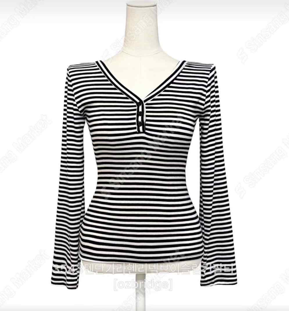 OZBRIDGE 오즈브릿지東大門㊣實拍女裝新款職業長袖T恤修身OZBRIDGE 오즈브릿지長袖T恤