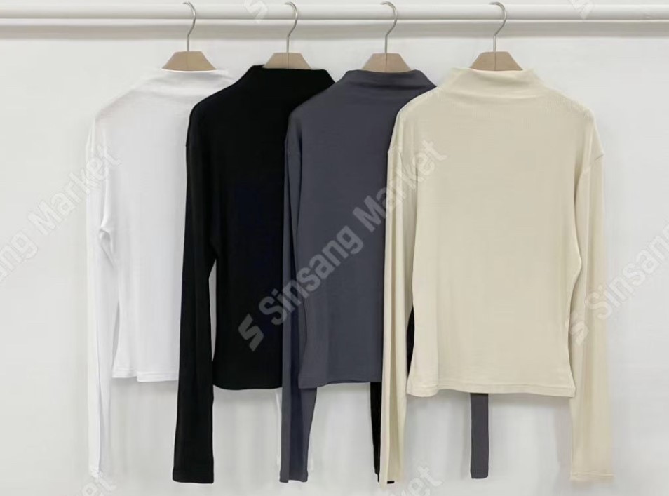 OZBRIDGE 오즈브릿지東大門㊣直郵女士新款熱賣長袖T恤修身寬松OZBRIDGE 오즈브릿지長袖T恤