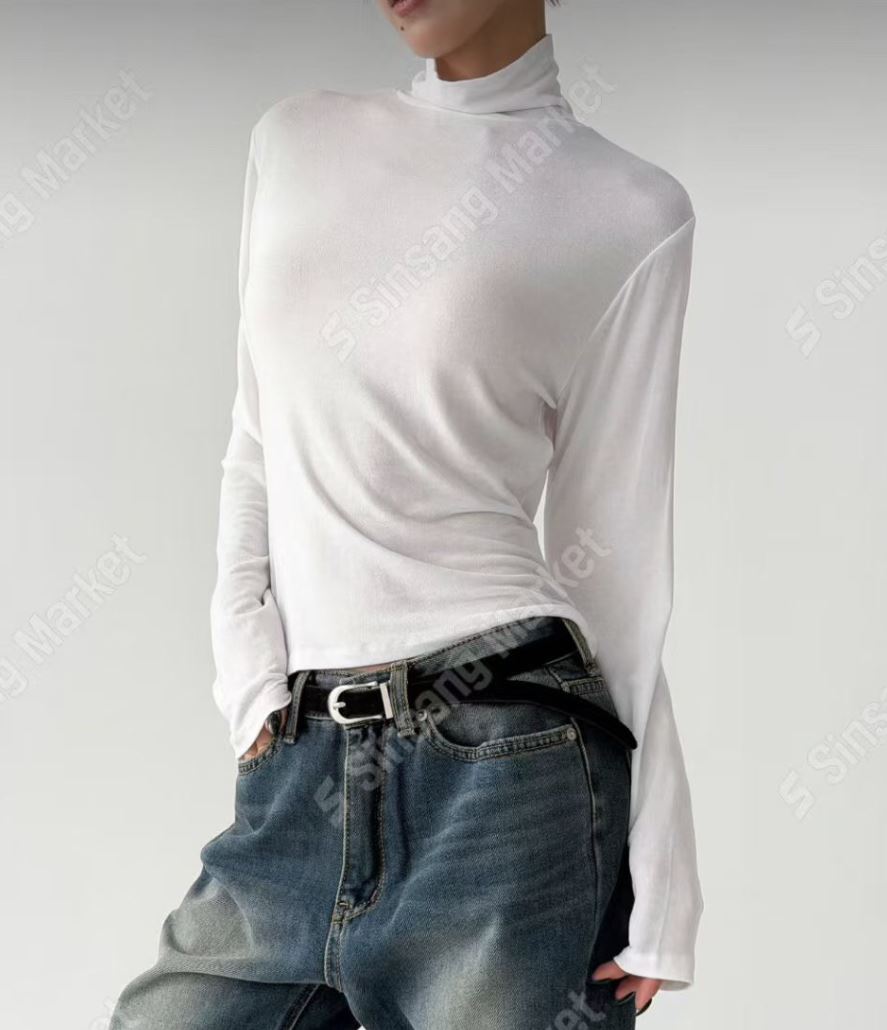 OZBRIDGE 오즈브릿지韓國直郵㊣女裝新品職業長袖T恤修身寬松OZBRIDGE 오즈브릿지長袖T恤