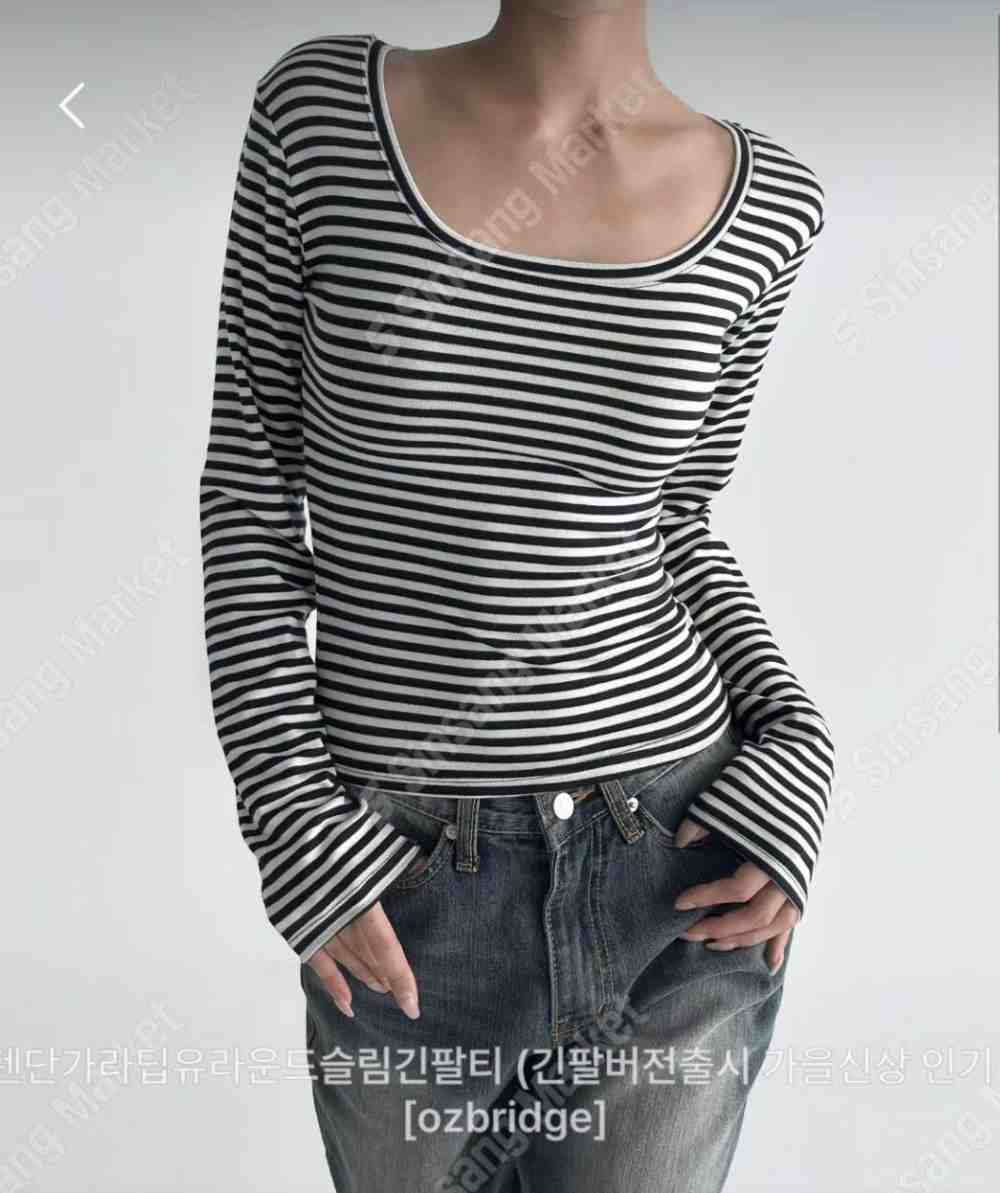 OZBRIDGE 오즈브릿지東大門㊣直郵女士新品推薦長袖T恤修身圓領OZBRIDGE 오즈브릿지長袖T恤