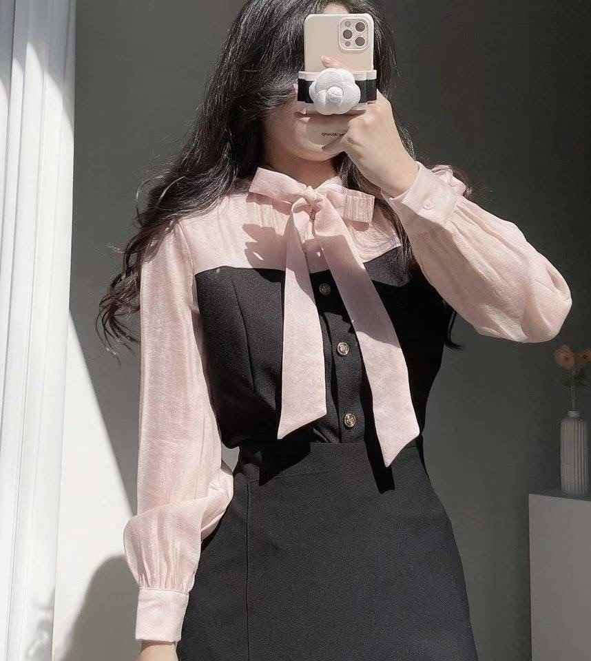 OLIVIA韓國直郵㊣女裝新款職業真品25秋冬推薦時尚襯衫蕾絲衫OLIVIA襯衫/蕾絲衫