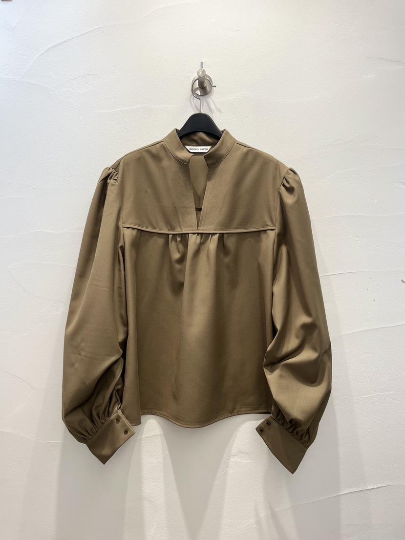 BROWN PAPER-S東大門㊣代購女裝新品25秋冬休閑襯衫蕾絲衫BROWN PAPER-S襯衫/蕾絲衫