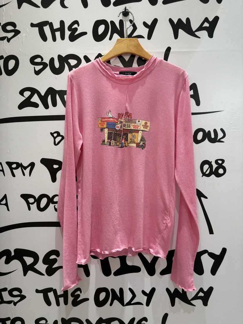 2ND K東大門㊣直郵女士新品25秋冬真品休閑人氣推薦長袖T恤2ND K長袖T恤