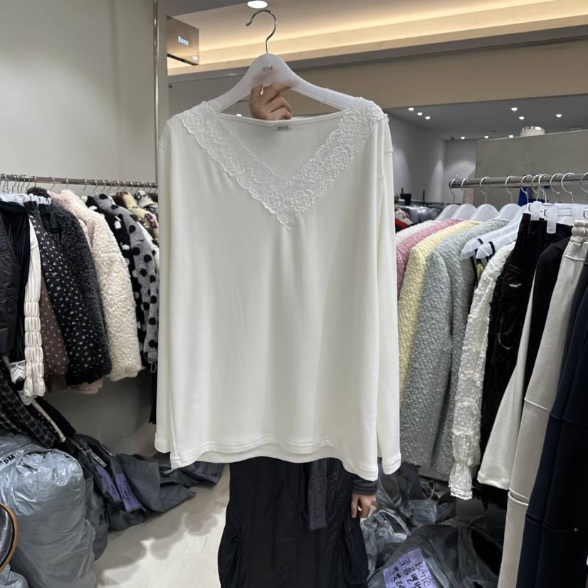 BENE東大門㊣直郵女裝新款熱賣職業人氣25秋冬推薦時尚長袖T恤BENE長袖T恤