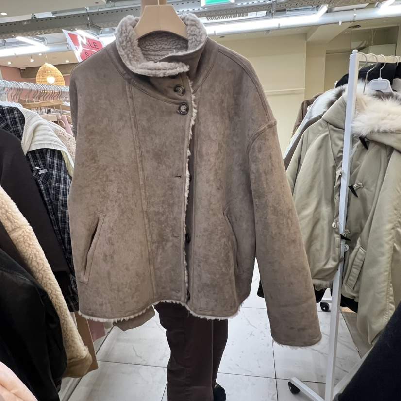 SIMPLE PARK/WMSTORY韓國代購㊣女士新款推薦25秋冬夾克兩面穿SIMPLE PARK/WMSTORY夾克