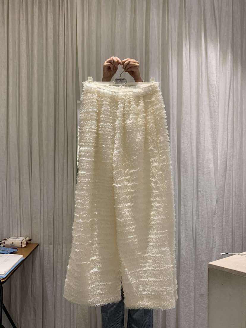 PAPERMOON東大門㊣實拍女裝新款職業25秋冬推薦休閑褲毛皮皮褲paper moon休閑褲