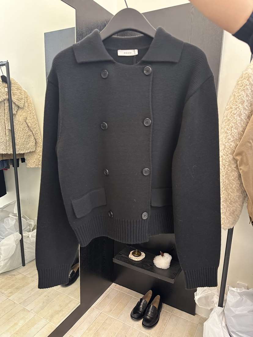 MOANI韓國直郵㊣女士新款真品熱賣時尚職業休閑25秋冬毛衣開衫MOANI毛衣