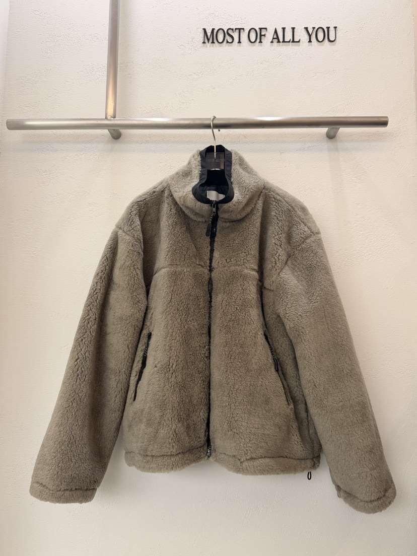 MOST OF ALL U東大門㊣實拍女裝新品推薦休閑25秋冬夾克羊毛MOST OF ALL U夾克