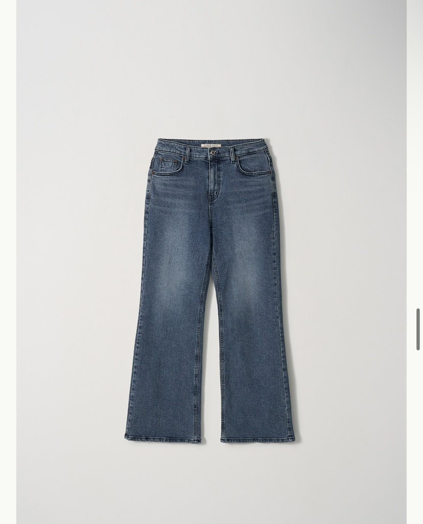 OBJET韓國直郵㊣女裝新品人氣休閑職業熱賣推薦25秋冬牛仔褲love us u/OBJET牛仔褲