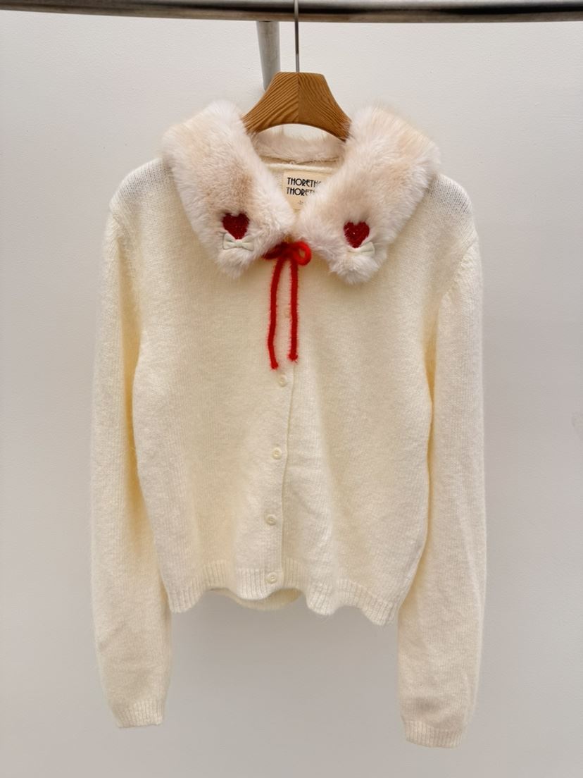 THORE東大門㊣實拍女士新品真品時尚推薦25秋冬熱賣毛衣貂皮THORE毛衣