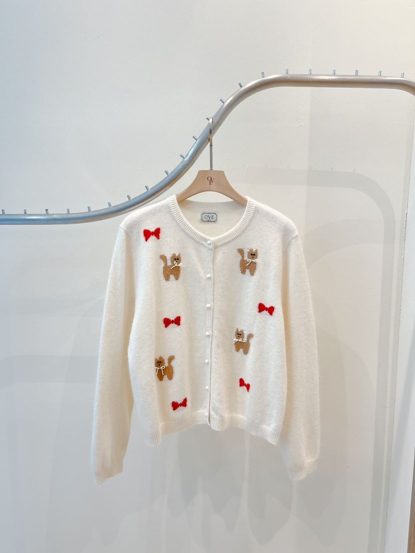 OVE韓國代購㊣女裝新款真品熱賣休閑時尚人氣職業針織衫開衫OVE針織衫