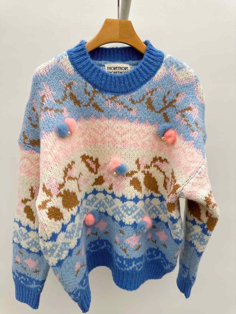 THORE東大門㊣代購女裝新品休閑人氣職業熱賣時尚推薦25秋冬毛衣THORE毛衣