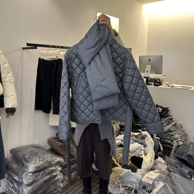 FIND-P韓國代購㊣女士新品休閑25秋冬人氣推薦短款棉服絎縫FIND-P短款棉服