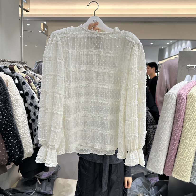 BENE韓國代購㊣女裝新品人氣推薦時尚職業真品熱賣襯衫蕾絲衫BENE襯衫/蕾絲衫