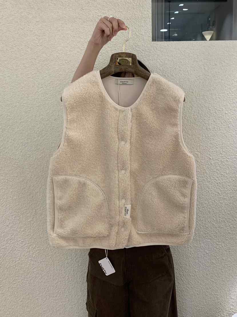 EMPTY韓國代購㊣女士新品熱賣真品時尚職業休閑人氣推薦馬甲EMPTY馬甲