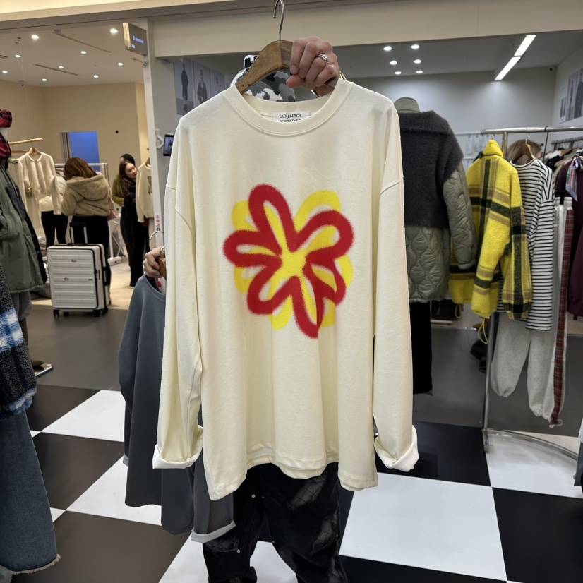 LADYBLACK韓國直郵㊣女士新款推薦時尚人氣25秋冬職業長袖T恤LADYBLACK長袖T恤