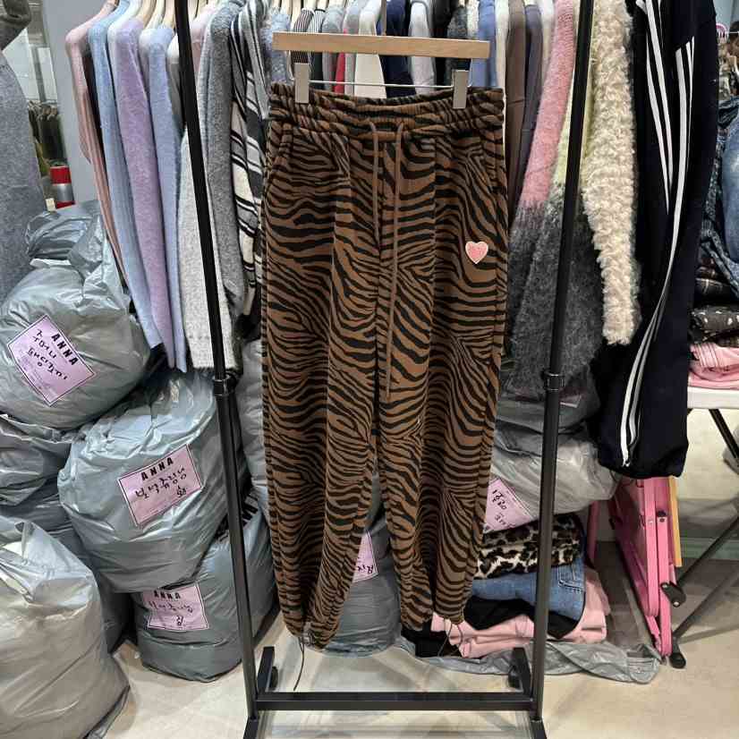 ANNA-P東大門㊣實拍女士新品時尚真品25秋冬休閑褲加絨豹紋ANNA-P休閑褲