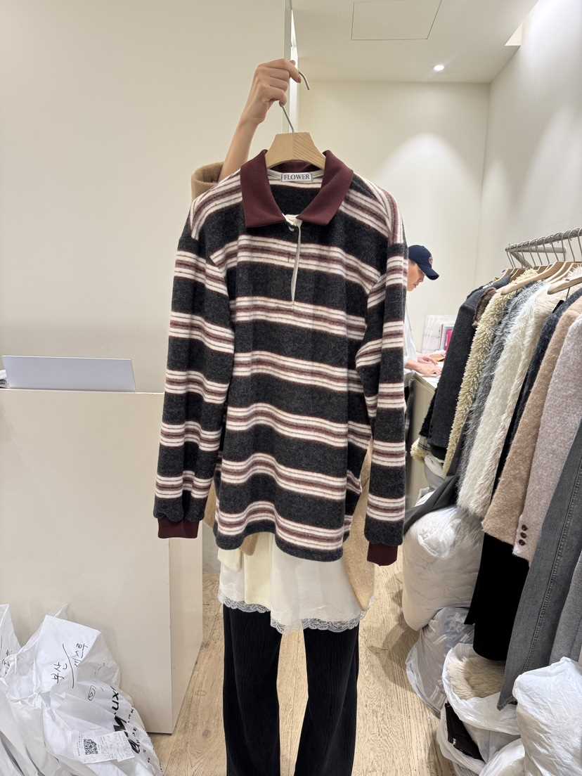 FLOWER-L東大門㊣代購女裝新品真品休閑時尚25秋冬推薦針織衫FLOWER-L針織衫