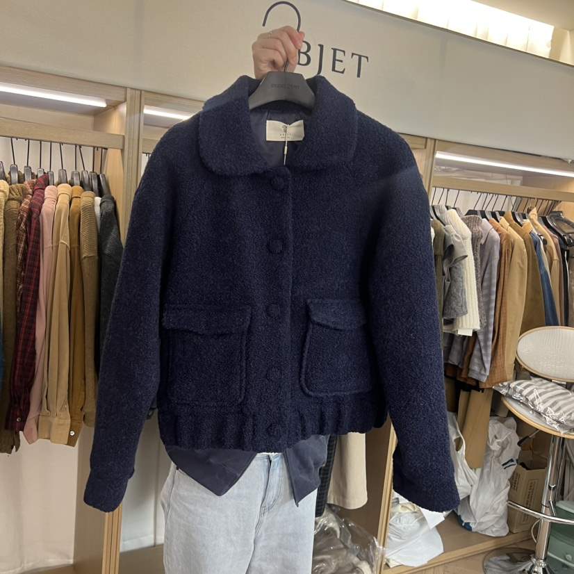 OBJET韓國直郵㊣女士新款時尚職業人氣熱賣休閑真品推薦夾克love us u/OBJET夾克