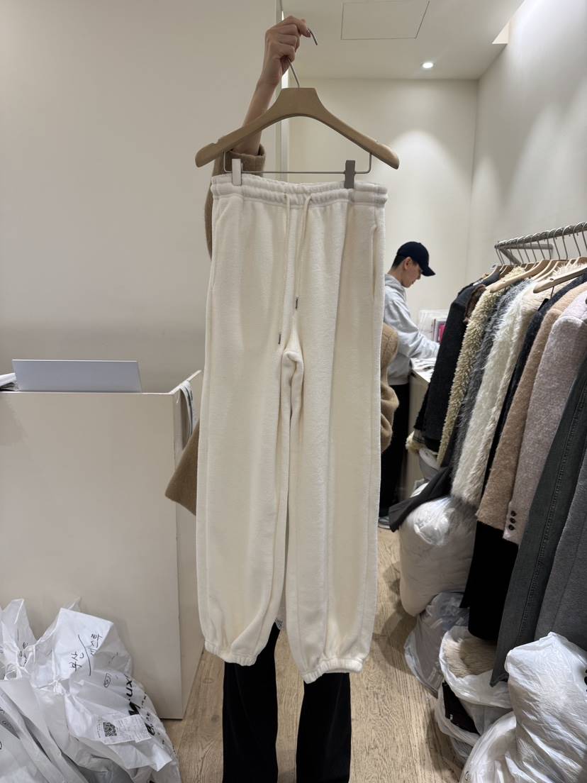 FLOWER-L東大門㊣代購女裝新款時尚推薦25秋冬人氣休閑褲抓絨FLOWER-L休閑褲