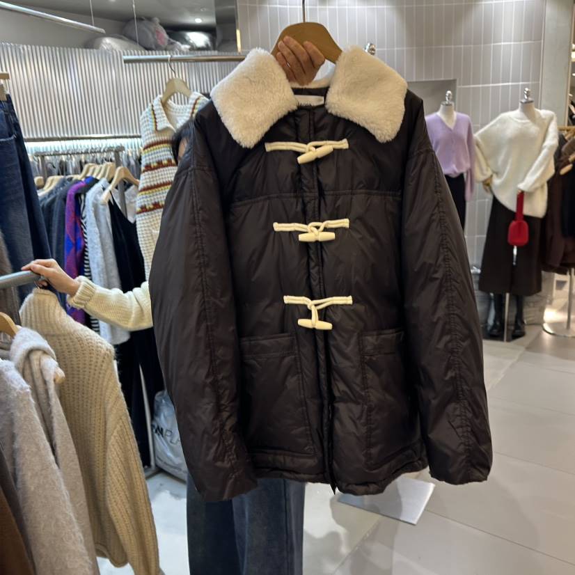 ALEGRE韓國直郵㊣女裝新品推薦25秋冬真品休閑短款羽絨服填充ALEGRE短款羽絨服