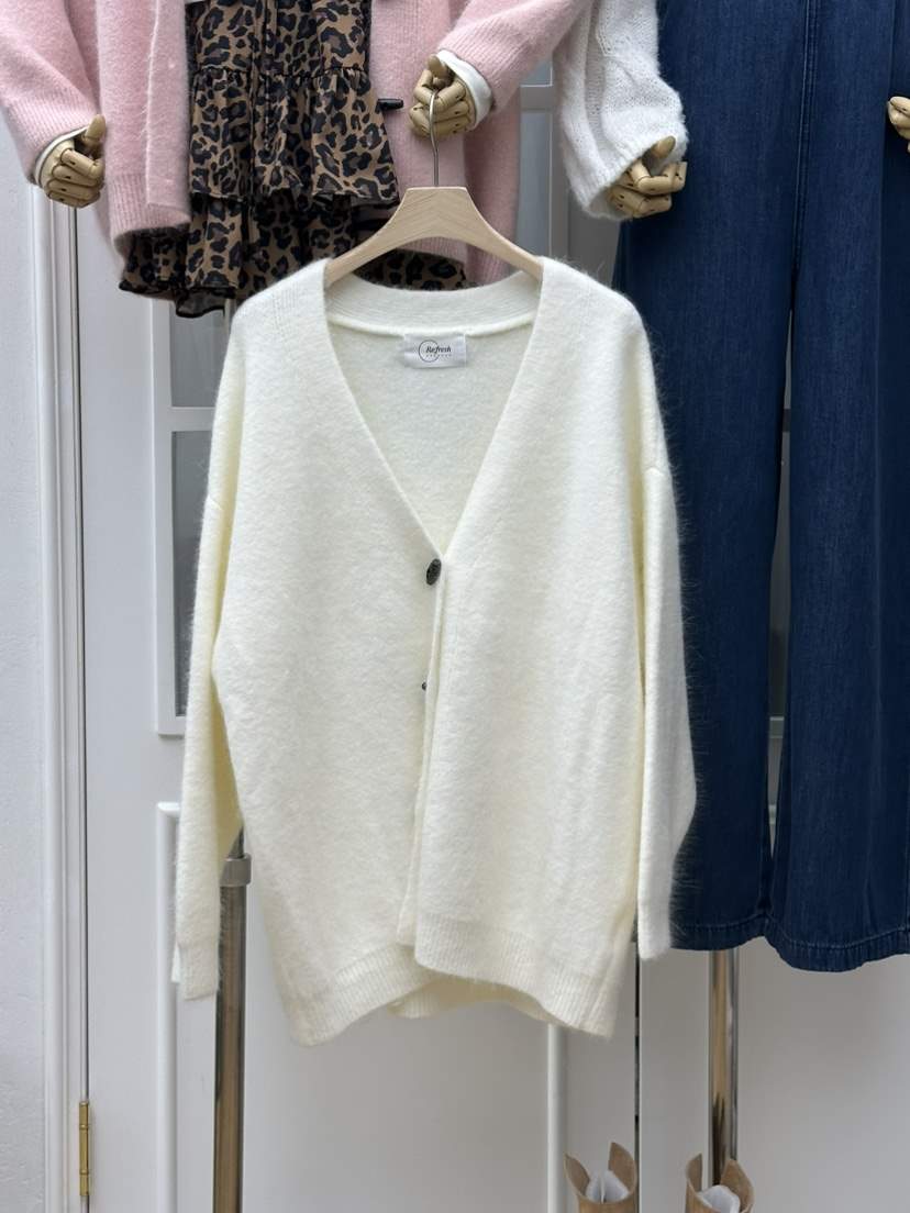 RE:FRESH-L東大門㊣直郵女士新品時尚休閑推薦真品針織衫紐扣RE:FRESH針織衫