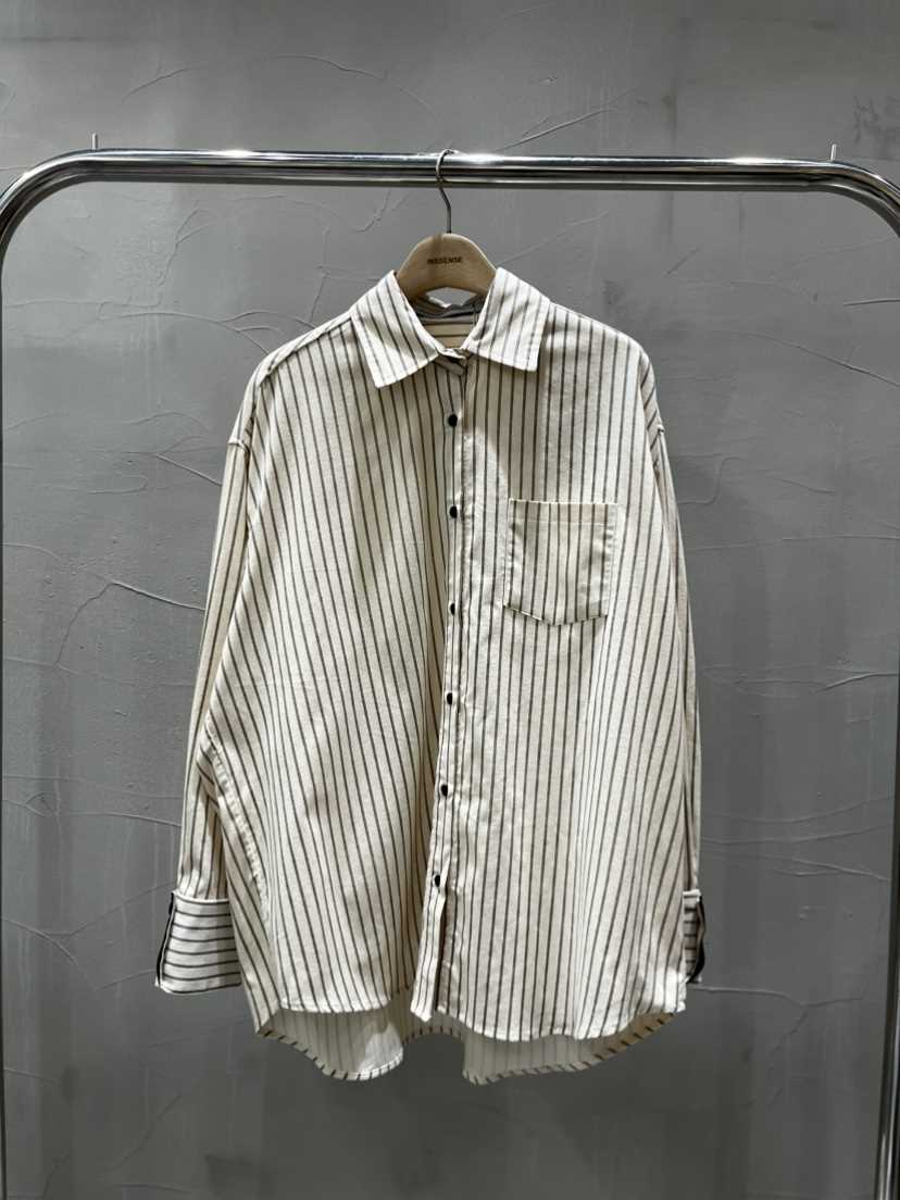 INSSENSE-A東大門㊣代購女士新款熱賣襯衫蕾絲衫燈芯絨條紋INSSENSE-A襯衫/蕾絲衫