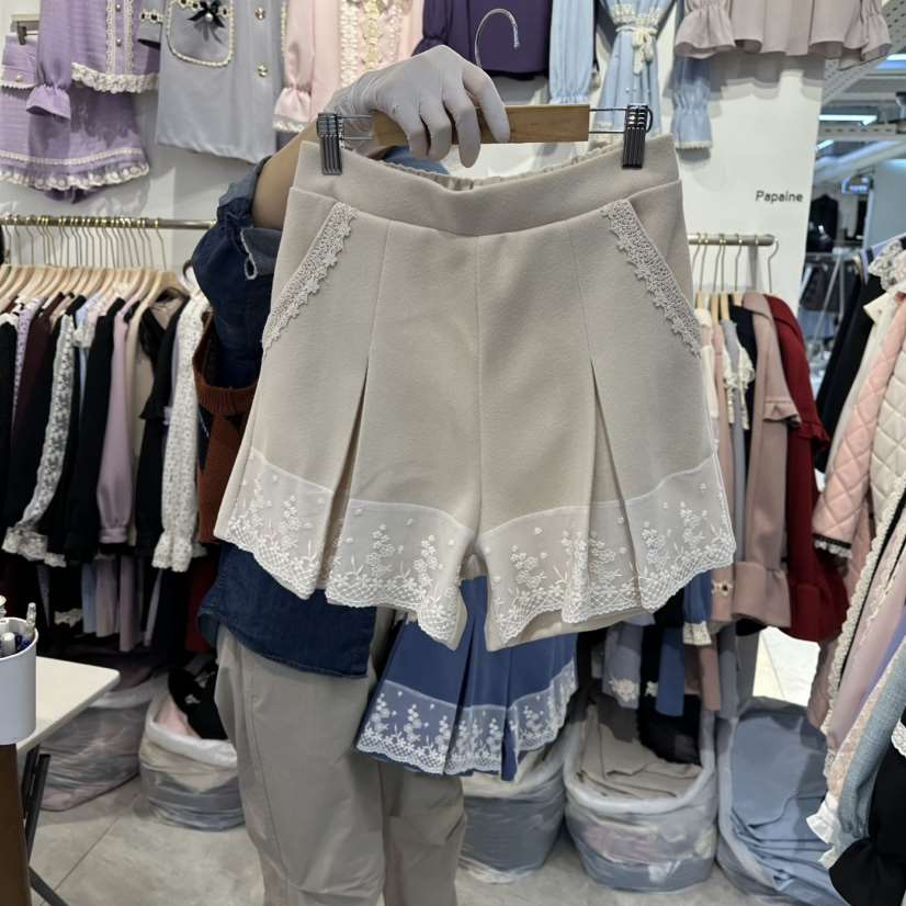 PAPA東大門㊣實拍女裝新款熱賣休閑人氣時尚真品推薦25秋冬短褲PaPa/HALMADE短褲