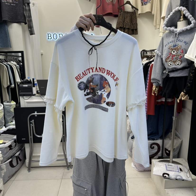 BORA BORA東大門㊣實拍女裝新款人氣推薦休閑熱賣25秋冬長袖T恤BORA BORA長袖T恤