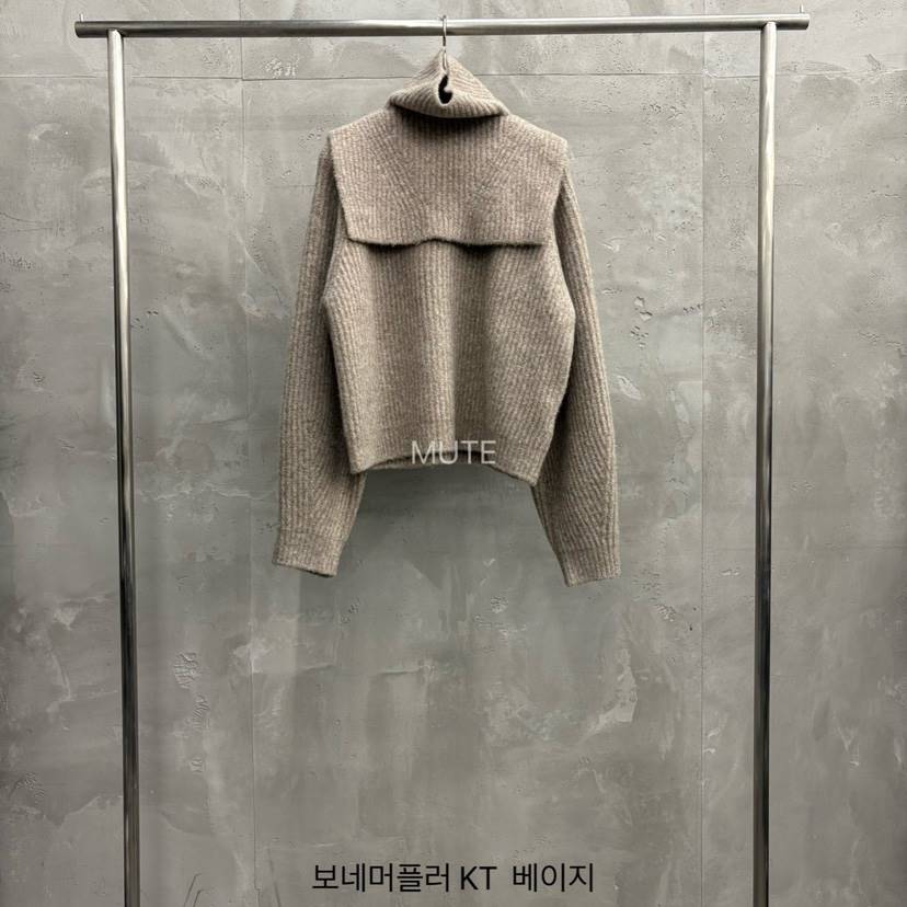 MUTE-P韓國直郵㊣女裝新品真品人氣休閑時尚推薦針織衫含圍巾MUTE針織衫