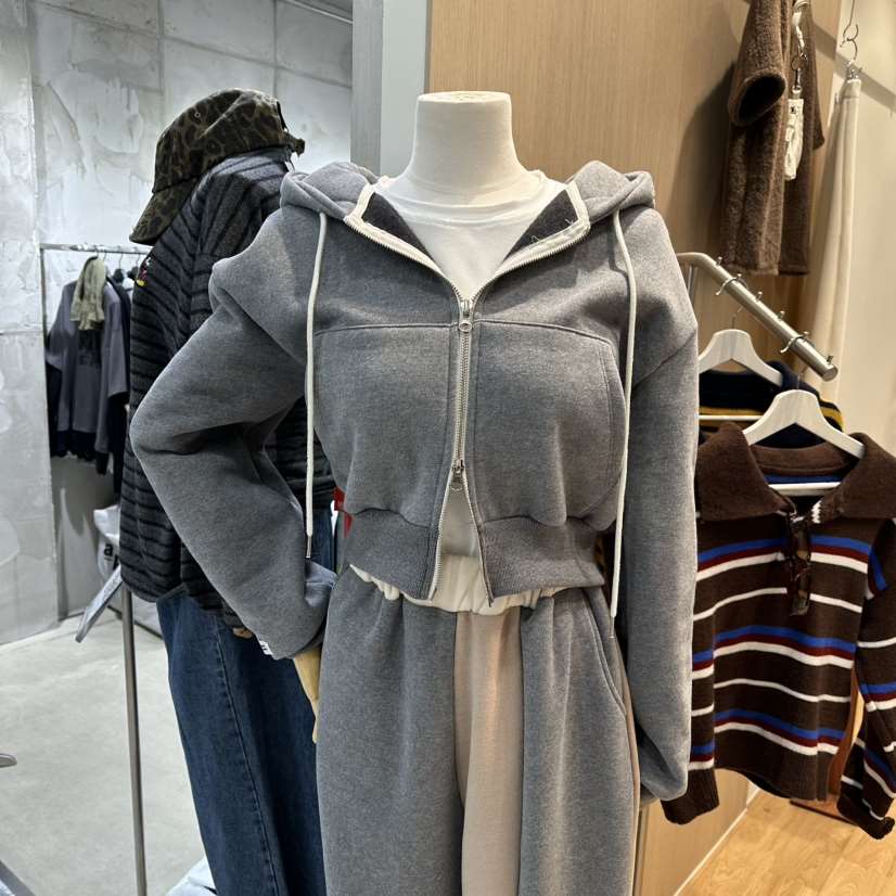 ZIPPER東大門㊣直郵女士新品真品推薦人氣時尚夾克拉鏈加絨ZIPPER夾克