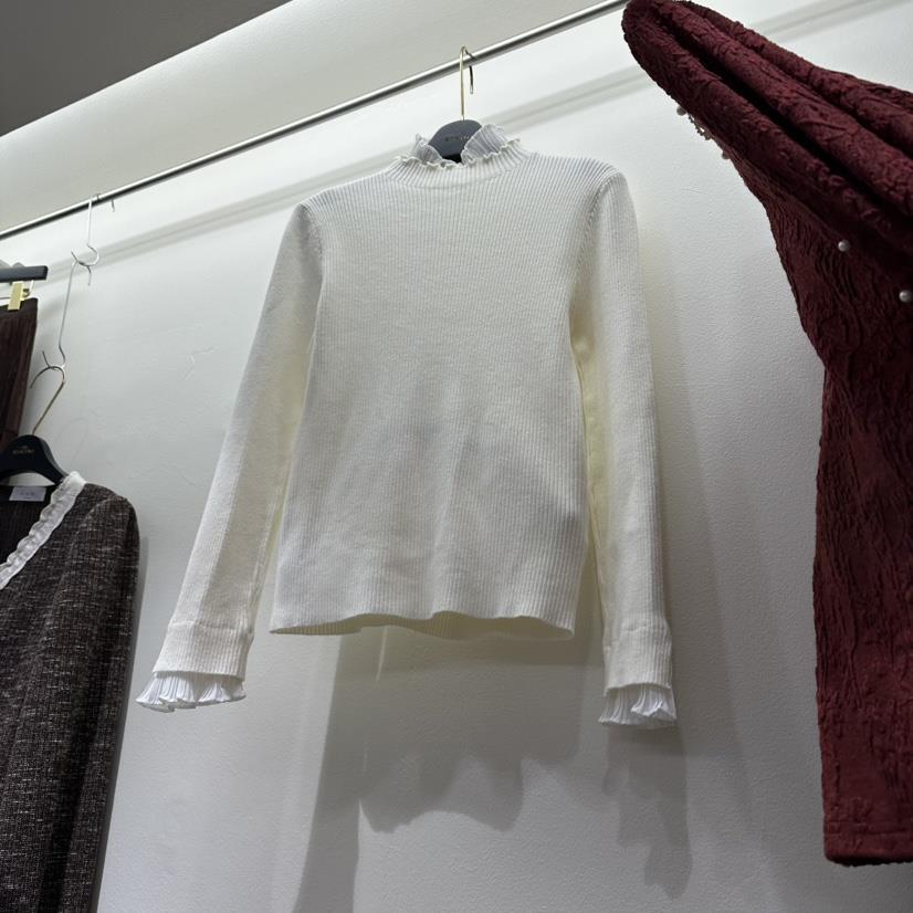 BIKINI東大門㊣直郵女士新品職業人氣時尚真品熱賣針織衫褶皺BIKINI針織衫