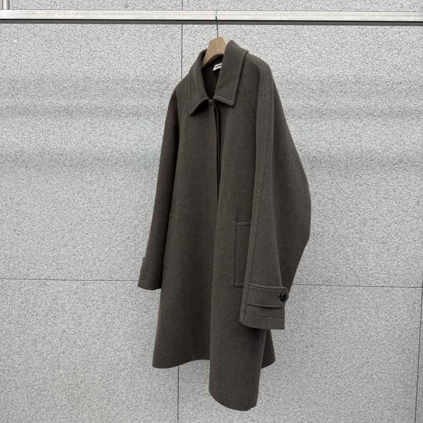 AT THE BAGEL東大門㊣直郵女士新品休閑職業25秋冬中長款大衣AT THE BAGEL中長款大衣